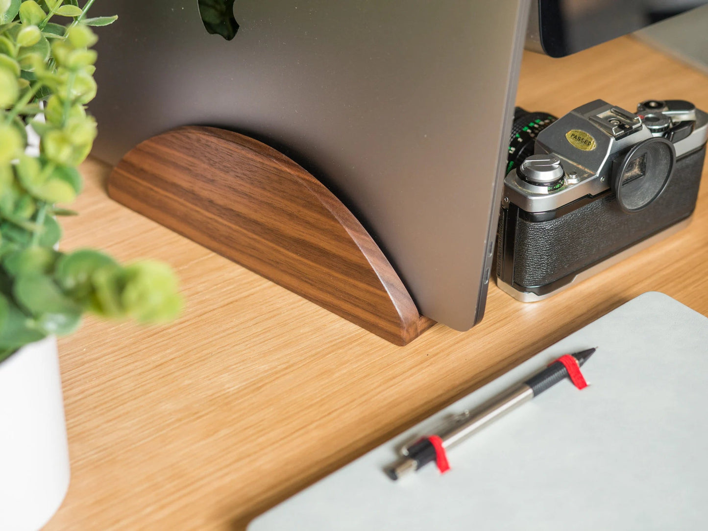 Vertical Laptop Stand and Holder, Macbook Pro, Macbook Air Docking Station, Office Organizer, Unique Gift