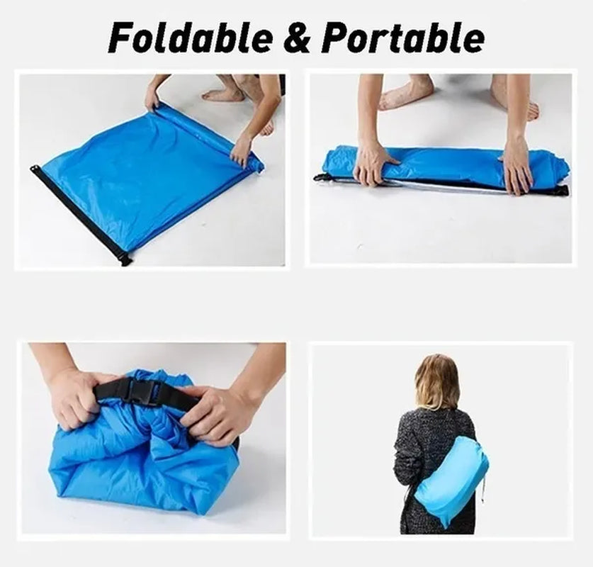12 Colors High Quality Outdoor Sofa Inflatable Sofa Portable Sleeping Bag Foldable Air Sofa Bed Air Sofa