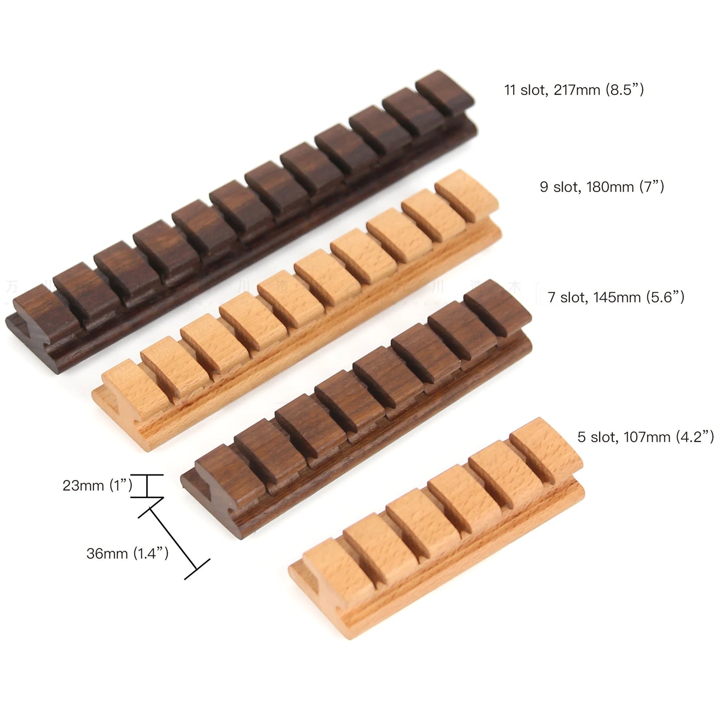 Premium Wooden Cable and Cord Organizer for Desk, Desk Cable Management, Multiple Slots Cable Holder