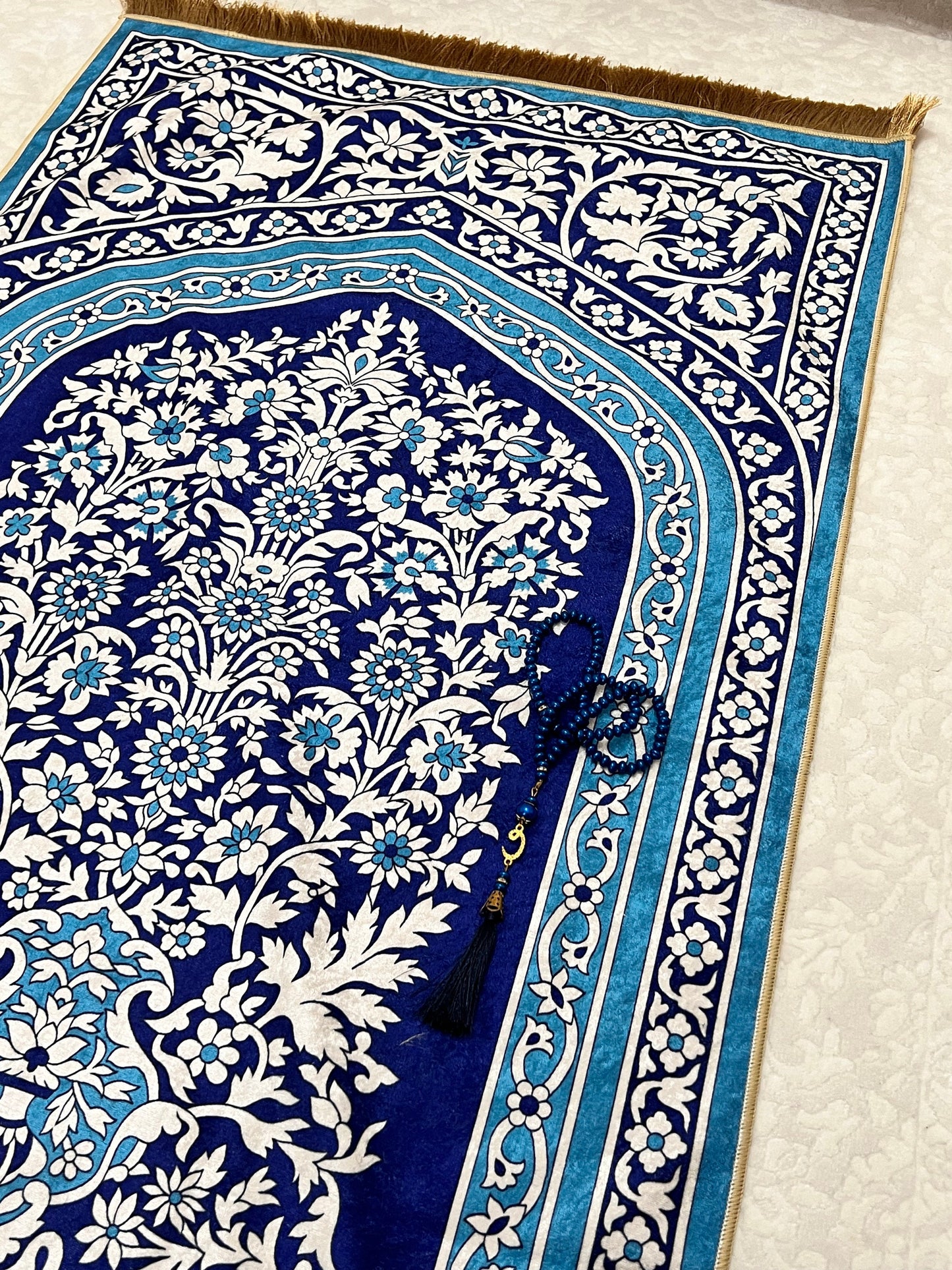Prayer Rug for Muslim | Prayer Mat | Gebetsteppich | Luxury Prayer Rug | Janamaz | Ramadan Gift | Eid Gift | Wedding Gift