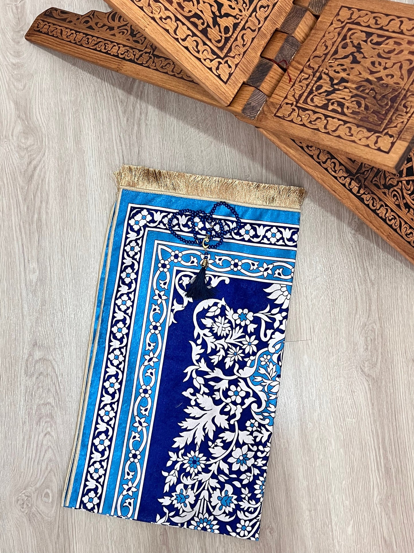 Prayer Rug for Muslim | Prayer Mat | Gebetsteppich | Luxury Prayer Rug | Janamaz | Ramadan Gift | Eid Gift | Wedding Gift
