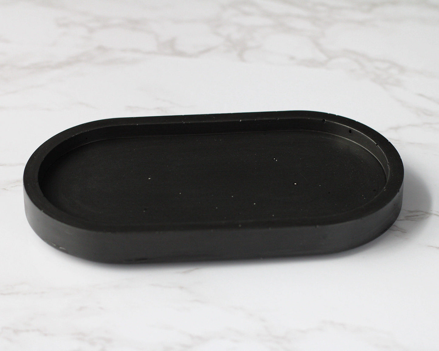 Oval Tray Decor Trinket Dish Small Storage Handmade Jesmonite Neutral Home Decor and Gift