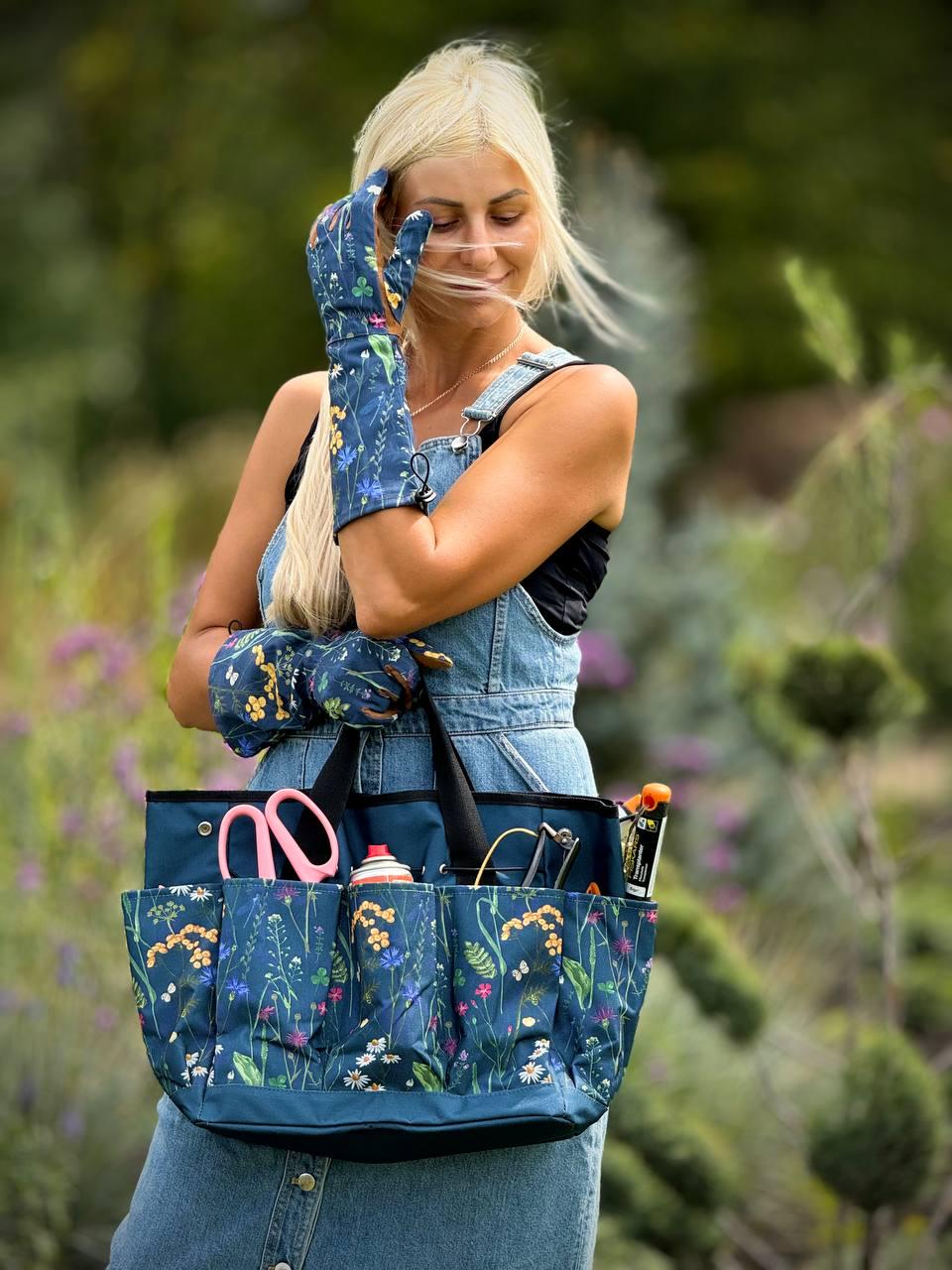 Gardening Tool Bag and Tote, Tool Bag, Gift for Gardener, Garden Tool Organizer, Garden Tote Bag