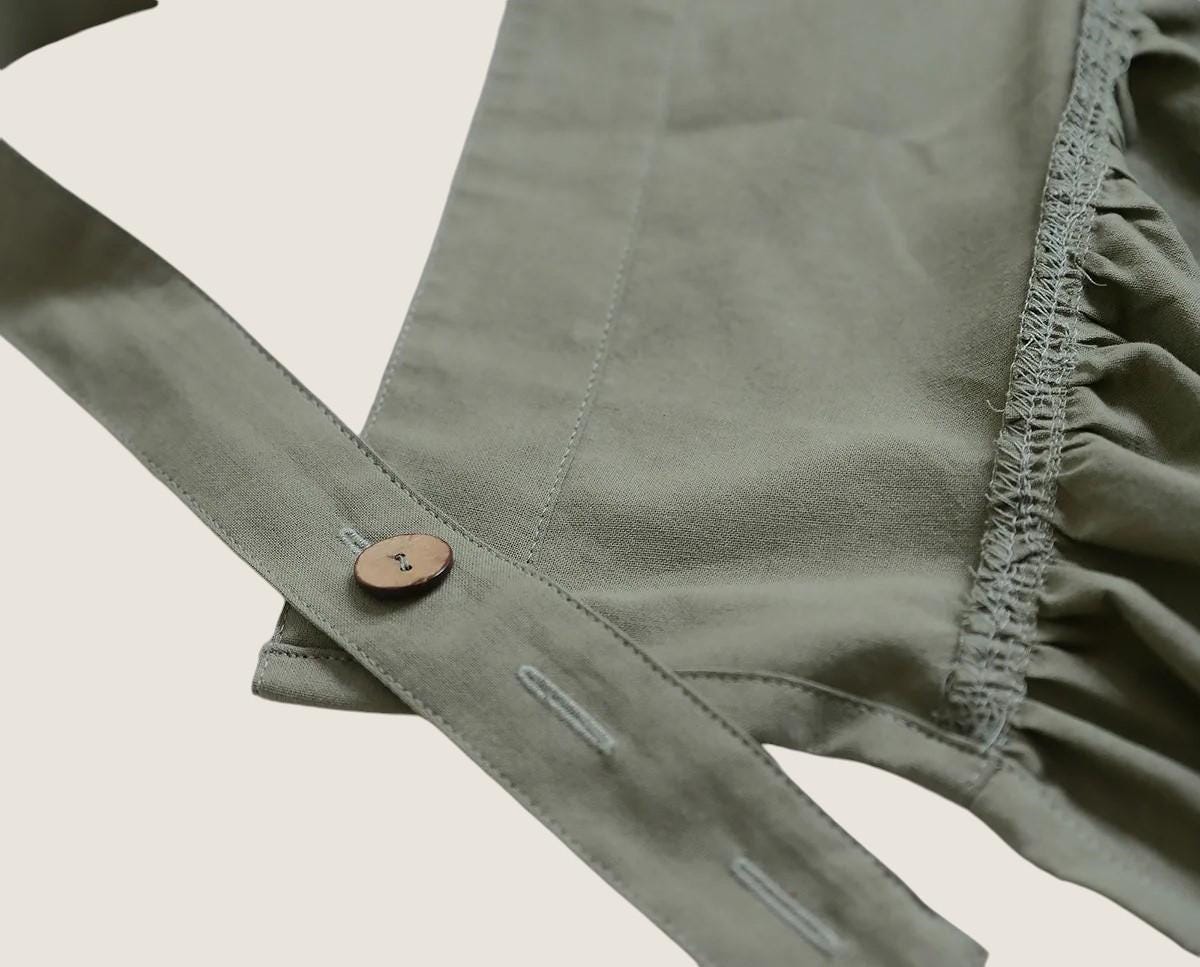 Classic Cotton Linen,Waterproof Apron,Gardening Apron,Baking and Crafting Apron,Deep Pockets Apron,Adjustable and Comfortable Apron