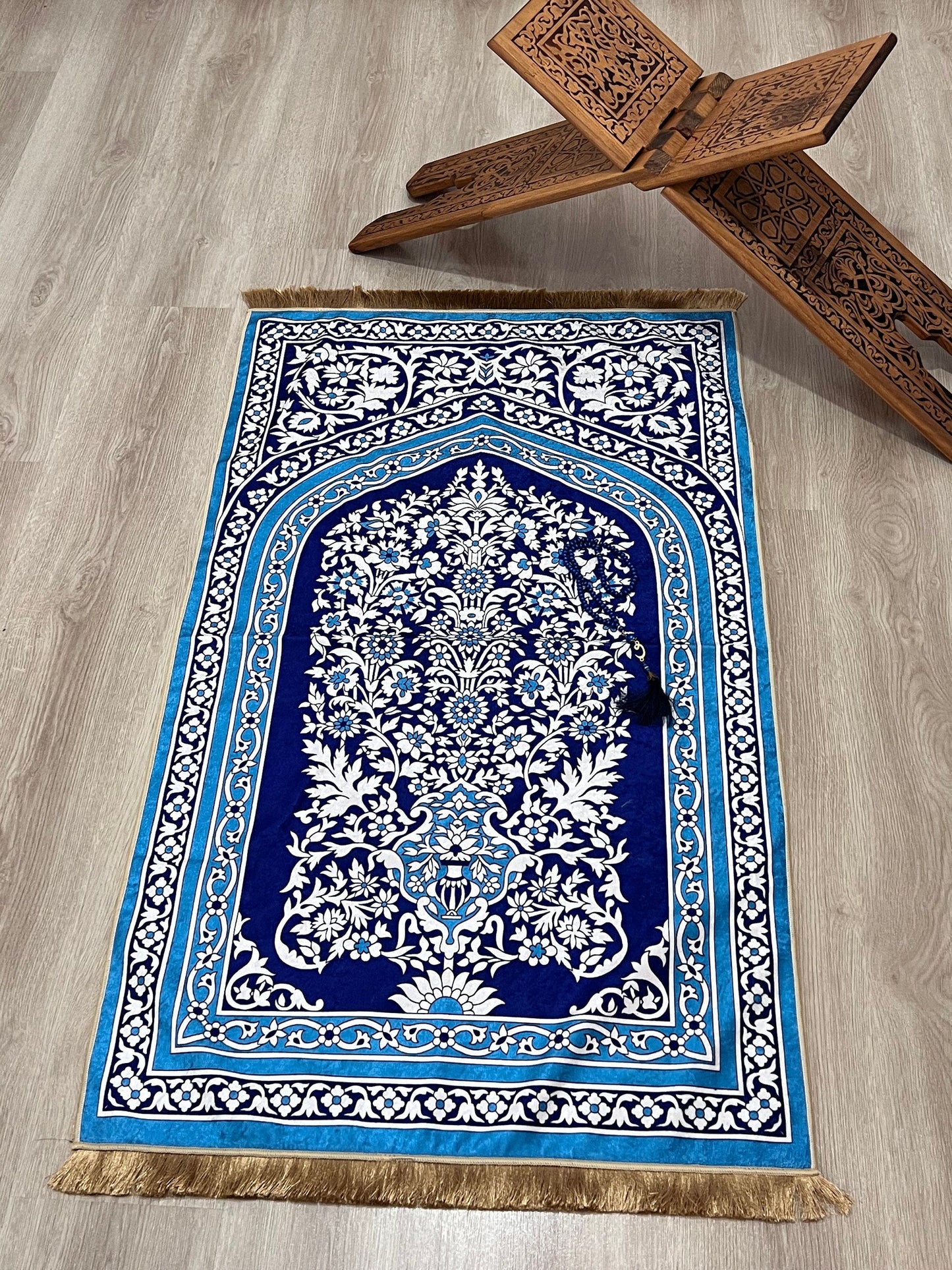 Prayer Rug for Muslim | Prayer Mat | Gebetsteppich | Luxury Prayer Rug | Janamaz | Ramadan Gift | Eid Gift | Wedding Gift