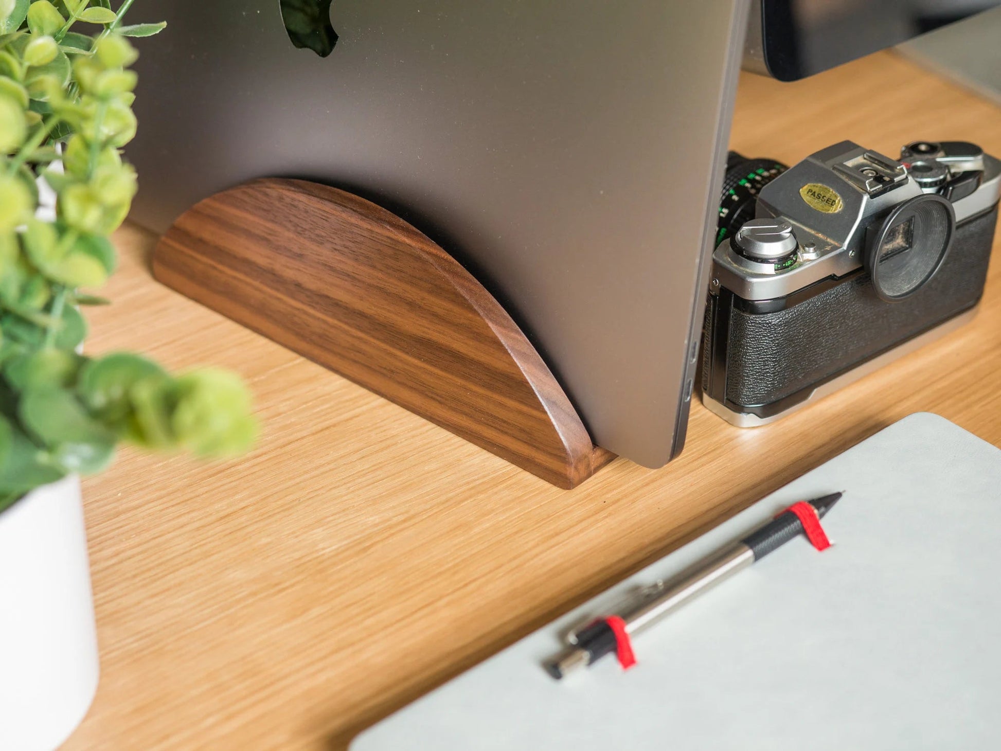 Vertical Laptop Stand and Holder, Macbook Pro, Macbook Air Docking Station, Office Organizer, Unique Gift