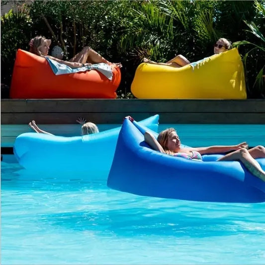 12 Colors High Quality Outdoor Sofa Inflatable Sofa Portable Sleeping Bag Foldable Air Sofa Bed Air Sofa