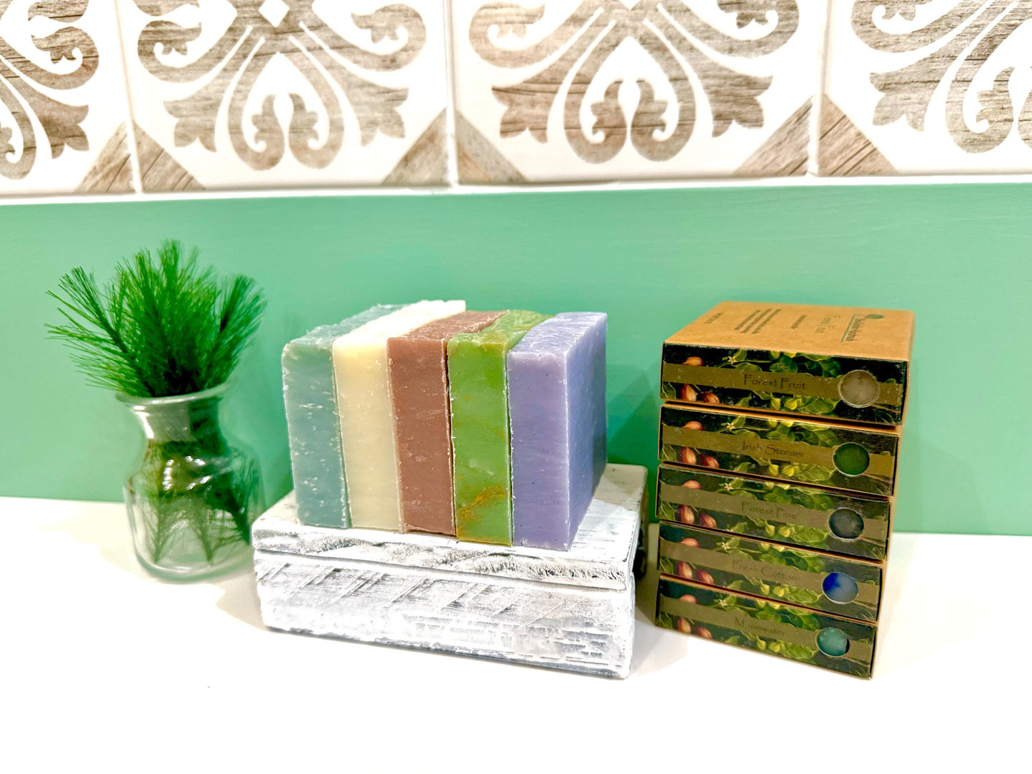 Premium Handmade Natural Soap Variety, Custom Gift Box Options, Plastic Free