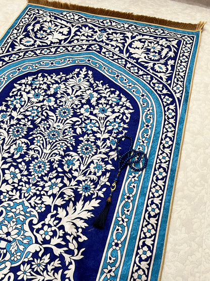 Prayer Rug for Muslim | Prayer Mat | Gebetsteppich | Luxury Prayer Rug | Janamaz | Ramadan Gift | Eid Gift | Wedding Gift